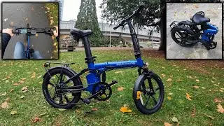 Foldable Electric Bike With Torque Pedal Assist Review. Sidekick Trail Pro 3!