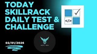 Today 02/01/2026 skillrack Daily test and challenge solutions 