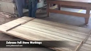 Zebrano Full Stave Countertops Worktops Island tops Table top