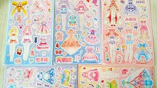 Sổ h&igrave;nh d&aacute;n Sticker thiết kế đồ dạ hội cho những n&agrave;ng c&ocirc;ng ch&uacute;a