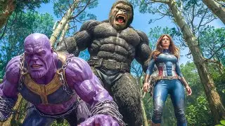 King Kong vs Thanos: Epic Battle to Rescue Captain Carter Shakes the City