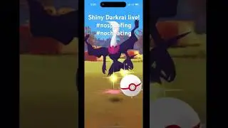 Catching Shiny Darkrai without cheating. #pokemongo #spoofers