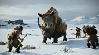 Wollnashorn-Jagd – Eiszeit Überlebensgeschichte | Prähistorische Cinematic StoryDeutsch Version