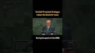 Turkish President Raises The Kashmir Issue #turkey #kashmir #india