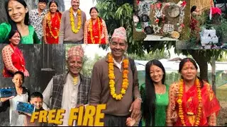 तुलसी विवाह 😍/(2081-07-30 )/ Radhe Radhe🩵 /Chadani vlog/ 🐩 VS🐕 🫡🙀