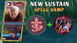 YU ZHONG NEW SPELL VAMP SUSTAIN BUILD FOR UNLI LIFESTEAL! | YU ZHONG PERFECT COMBO - MLBB