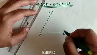 Angle bisector | How to construct an angle bisector using compass | Draw an angle bisector