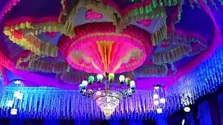 Gate and pandal of wedding house lights#wedding #viral