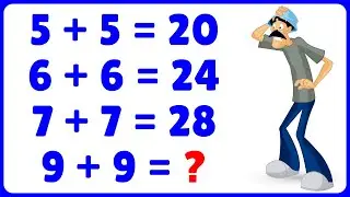9 + 9 =❓ Sequ&ecirc;ncia L&oacute;gica Matem&aacute;tica 🧩 Consegue Resolver❓ Racioc&iacute;nio L&oacute;gico Matem&aacute;tico