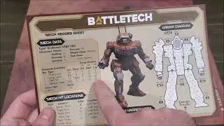 2022 - Battletech Beginner's Box - First Scenario How to play Classic, First Impressions w/daughter