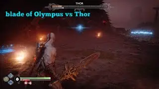 Kratos vs Thor | Blade of olympus vs Mijonir | God of war Ragnarok Valhalla | PS5
