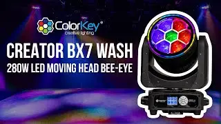 ColorKey Creator BX7 Wash | 280W LED Moving Head Bee-Eye