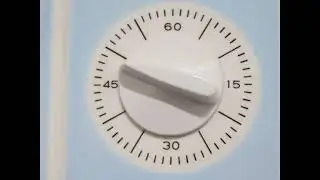 EUROPA ELOMATIC Top! Condition Clock Vintage CERAMIC! Kitchen Timer Late 1960s
