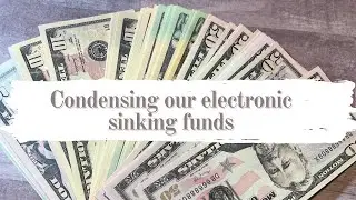 Condensing Our Electronic Sinking Funds | March 2022 Sinking Funds | Cash Stuffing | Vida with Vicky