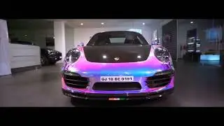 Porsche wrapped for gumball rally from india #porsche911 #gumball #mumbai #wrapping #india