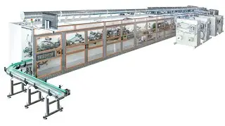 Full servo sanitary pad making machine|High speed sanitary napkin production line|dnwmachinery.com