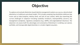 Blockchain based Identity Management