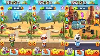 PLAY GAME! THREE 🎮🏃💨Talking Tom Gold Run | New Skins, Characters