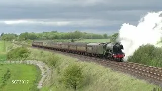 LNER 60103 Works towards Crosby Garrett on the Cathedrals Express 16/5/17.
