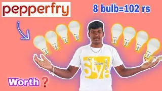 Pepperfry Loot unboxing!!|| 8bulb for 102 rs worth aa??