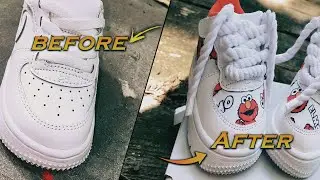 Custom Elmo Air Force Ones