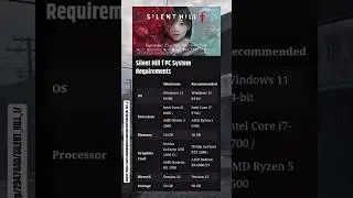 SILENT HILL f PC System Requirements #silenthill #gaming #systemrequirements #trending