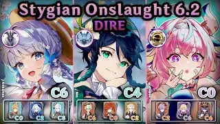 My First Stygian Onslaught DIRE Clear with Ayaka/Venti/Varesa Teams! | Genshin Impact 6.2 (Luna III)