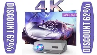Auto Focus 4K Projector for Movies 5G Wifi 6 Native 1080P Full HD Android TV Home Theater 16000LM