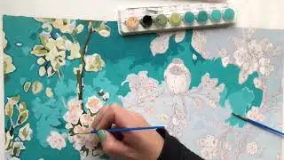 Paint by numbers birds 5 - Paint with me and chat about YouTube