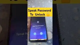 Speak Password To Unlock 🔓 Samsung Problem 📉🤯 #samsung #shorts #samsunglock #repair