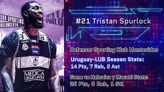#21 Tristan Spurlock. Defensor Sporting Club Montevideo. Uruguay-LUB. 14 Feb 2022.