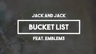 J̶a̶c̶k̶ ̶a̶n̶d̶ ̶J̶a̶c̶k̶ ̶x̶ ̶E̶m̶b̶l̶e̶m̶3̶ ̶-̶ ̶B̶u̶c̶k̶e̶t̶ ̶L̶i̶s̶t̶ ̶|̶ ̶L̶y̶r̶i̶c̶s̶ ̶