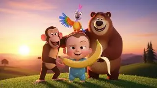Kids Adventure Story: Baby & Monkey Find the Magical Golden Banana! ✨👶🐒