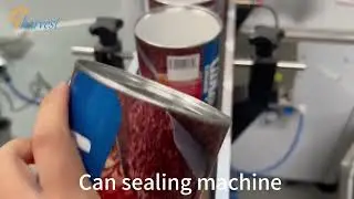 Can Sealing Machine for Paper Tube , Automatic Can Seaming Machine , Composite Paper Can Sealer