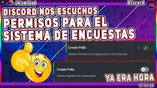 🟣Discord nos escucho? Permisos para usar el sistemas de encuetas💠 Discord 📡 JKamiGod -