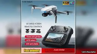 SX1 Highend GPS Drone Professional 8K Camera With Screen 10KM Digital Image Transmission 3axis Gimb