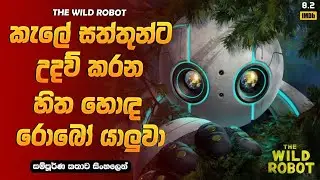 හැමෝම කතා කරපු Wild Robot චිත්&zwj;රපටය  | The Wild Robot Movie Recap sinhala 2025 | Wishma Ramu Cinema