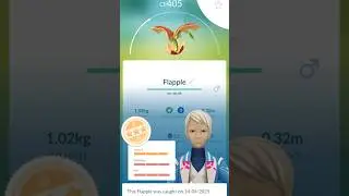 Finally I Get Flapple (New Debut) In Pokemon Go.....😱#shortfeed#viralvideos#shortvideos#pokemongo