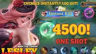 Lesley One Shot‼️ Enemies Instantly Log Out! - Build Top 1 Global Lesley ~ MLBB