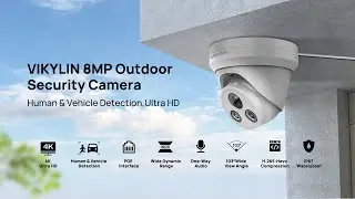 PG2385IZ Outdoor 4K Turret Camera | UltraHD 8MP PoE Camera | 3X Zoom Security Camera