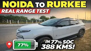 Tata Harrier EV QWD Range Test ⚡ 388 km in 77% Battery | Real World Results
