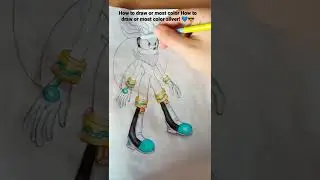 How to draw cute Silver the hedgehog💙😎👌