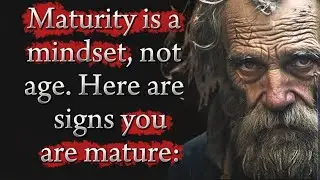 maturity is a mindset ,not age 💯 hare are signs you are mature #motivation #maturity