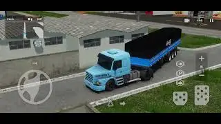 Global truck online.  Tentando estacionar na bica 😅 fazer o descarregamento 