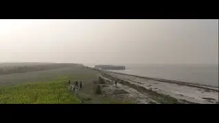 শীতের মিষ্টি বিকেলে পদ্মা নদীর তীর ঘেঁষে সরিষা ফুলের সৌন্দর্য ড্রোনের চোখে !