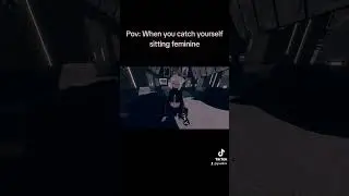When you catch yourself sitting feminine #vrchat #vtuber #goat