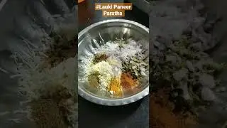 Homemade Lauki Paneer Paratha   #homemade #recipe #lauki  #paneerrecipe #paratharecipe