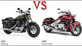 Harley Davidson Sportster XL 1200 vs Honda Rune 1800 Test specification comparison