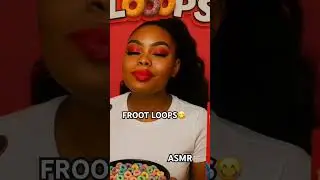 CRUNCHY FROOT LOOPS! #asmr #asmreating #eatingsounds #ai #aiasmr #foodie #food #mukbang #foodshorts