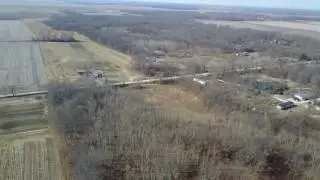 DJI Drone flyover Kankakee February 2007.